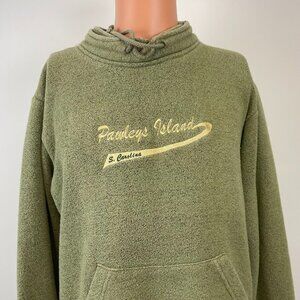 Vintage Pawleys Island Fleece Sweatshirt Mens Size M Green South Carolina